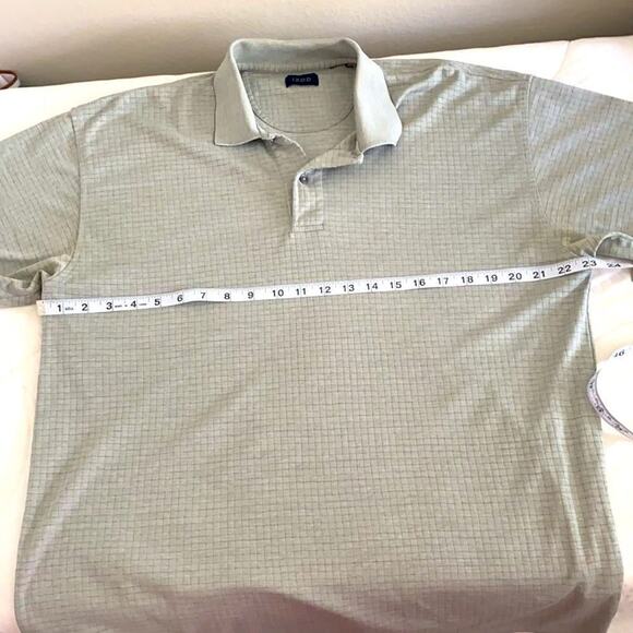 Izod M Gray Striped Polo - Picture 8 of 10